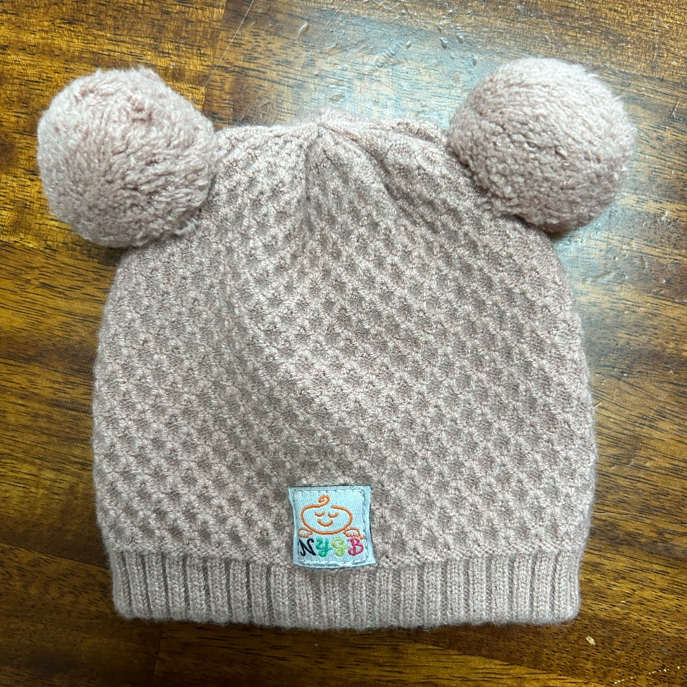 Cozy Knit Beanie with Pom Poms